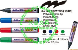 artline雅丽ek 190油性箱头笔 深圳市兴业办公文具的耐用之选